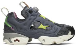 Męskie buty sportowe grafika inspirowana retro TOM & JERRY INSTAPUMP FURY OG MU. Szare buty turystyczne Reebok, bez wzorów, z futra, bez zapięcia, trekkingowe. Za 819.00 zł.