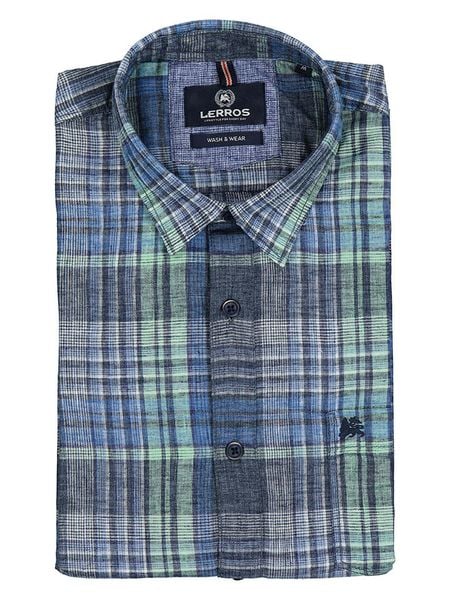 Lerros Koszula w kolorze granatowym rozmiar: L. Niebieskie koszule Lerros, l, bez wzorów, bez kołnierzyka, bez ramiączek. Za 61.17 zł.