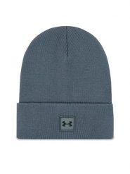Under Armour Czapka Halftime Cuff 1373155-012 Szary. Szare czapki zimowe Under Armour, bez wzorów, z materiału. Za 99.99 zł.