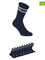 Fila Skarpety (9 par) w kolorze granatowym rozmiar: 35-38. Niebieskie skarpety Fila, bez wzorów. Za 56.99 zł.