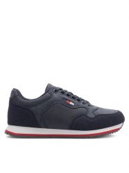 Lanetti Sneakersy MP07-01409-08 Granatowy. Niebieskie buty sportowe casual Lanetti, bez wzorów, z tworzywa sztucznego, bez zapięcia. Za 143.99 zł.