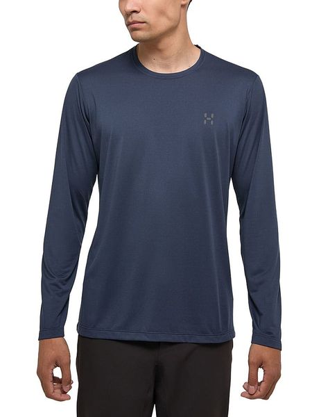 Haglöfs Koszulka funkcyjna w kolorze granatowym rozmiar: XL. Niebieskie t-shirty sportowe Haglöfs, bez wzorów, bez ramiączek, outdoorowe. Za 152.98 zł.