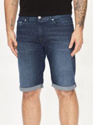 KARL LAGERFELD Szorty jeansowe 265820 542833 Granatowy Regular Fit. Niebieskie szorty KARL LAGERFELD, m, bez wzorów, z bawełny. Za 829.99 zł.