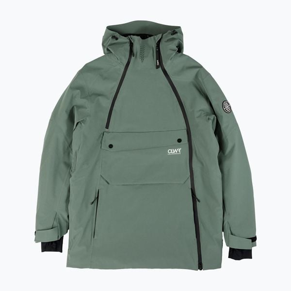 Kurtka snowboardowa męska Colourwear Foil Anorak. Zielone kurtki Colourwear, na zimę, m, bez wzorów, z elastanu, bez kaptura. Za 959.99 zł.