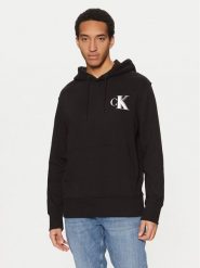 Calvin Klein Jeans Bluza J30J327476 Czarny Regular Fit. Czarne bluzy Calvin Klein Jeans, l, bez wzorów, z bawełny, bez kaptura. Za 259.99 zł.