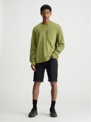 Calvin Klein Szorty dżinsowe w kolorze czarnym rozmiar: W29. Czarne szorty CALVIN KLEIN, z aplikacjami, z jeansu, klasyczne. Za 173.99 zł.