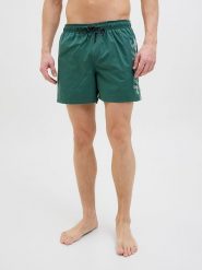Jack & Jones Szorty kąpielowe "Maui" w kolorze zielonym rozmiar: L. Zielone kąpielówki Jack & Jones, l, bez wzorów, z materiału. Za 75.16 zł.