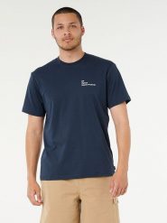 Rip Curl Koszulka "Vaporcool MF Fade" w kolorze granatowym rozmiar: L. Niebieskie bezrękawniki Rip Curl, l, bez wzorów, z bawełny, bez kołnierzyka, bez ramiączek. Za 96.60 zł.