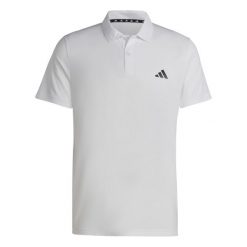 Polo adidas Essentials. Białe koszulki polo Adidas, m, bez wzorów, bez kołnierzyka, bez ramiączek. Za 144.20 zł.