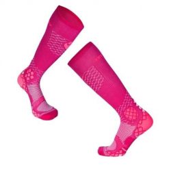 Długie skarpetki uciskowe podkolanówki różowe. Czerwone skarpety TRY TO FLY, bez wzorów. W wyprzedaży za 86.39 zł.