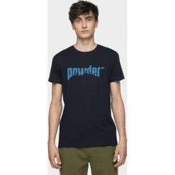 T-shirt męski TSM003 - ciemny granat. T-shirty 4F, m, bez wzorów, bez kołnierzyka, bez ramiączek. W wyprzedaży za 44.99 zł.