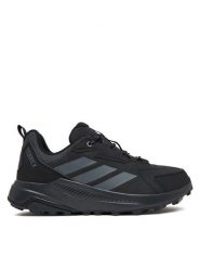 Adidas Trekkingi Terrex Anylander Leather Hiking KJ5209 Czarny. Czarne buty trekkingowe Adidas, bez wzorów, ze skóry, bez zapięcia. Za 399.99 zł.