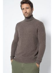 Perfect Cashmere Kaszmirowy golf "Trevor" w kolorze szarobrązowym rozmiar: S. Brązowe golfy Perfect Cashmere, s, bez wzorów, z kaszmiru, bez ramiączek. Za 434.99 zł.