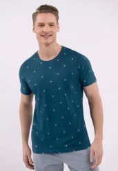 T-shirt z nadrukiem all over T-NEPTUN. T-shirty Volcano, l, bez wzorów, z bawełny, bez kołnierzyka, bez ramiączek. Za 69.99 zł.