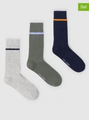Pepe Jeans Skarpety (3 pary) w kolorze jasnoszaro-oliwkowo-granatowym rozmiar: 41-46. Brązowe skarpety Pepe Jeans, bez wzorów, z jeansu. Za 52.79 zł.