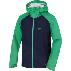 Hannah Haken Black Iris/Bright Green M. Czarne kurtki przeciwdeszczowe Hannah, m, bez wzorów, bez kaptura. W wyprzedaży za 332.00 zł.