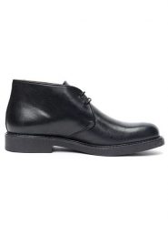 Frank Daniel Skórzane trzewiki w kolorze czarnym rozmiar: 42. Czarne botki sznurowane Frank Daniel, bez wzorów, bez obcasa, bez zapięcia. Za 213.18 zł.