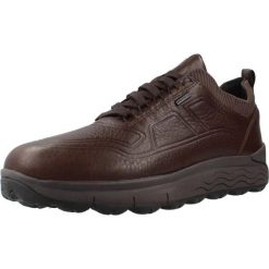 Buty GEOX U26FDD 000FV Brązowy. Brązowe buty turystyczne Geox, bez wzorów, ze skóry, bez zapięcia, na fitness i siłownię. Za 425.99 zł.