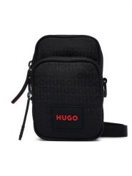 HUGO Saszetka 50573476 Czarny. Czarne saszetki i nerki Hugo, bez wzorów, z materiału. Za 399.99 zł.