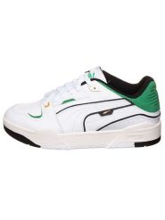 Puma Sneakersy "Slipstream Bball" w kolorze biało-zielono-czarnym rozmiar: 38. Białe buty sportowe casual Puma, bez wzorów, z materiału, bez zapięcia. Za 166.49 zł.
