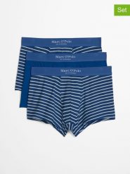 Marc O´Polo Bodywear Bokserki (3 pary) w kolorze niebiesko-białym rozmiar: XL. Niebieskie bokserki xl, bez wzorów. Za 90.95 zł.