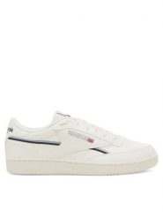 Reebok Sneakersy 100045598-M Biały. Białe buty sportowe casual Reebok, bez wzorów, ze skóry, bez zapięcia. Za 239.99 zł.