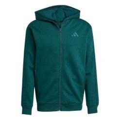 Bluza z kapturem adidas 3S FL. Zielone bluzy z kapturem Adidas, m, bez wzorów, z dresówki, z kapturem. Za 367.00 zł.