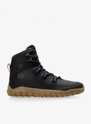 Buty turystyczne Vivobarefoot Tracker Leather AT. Czarne buty turystyczne VIVOBAREFOOT, bez wzorów, z gumy, bez zapięcia, trekkingowe. Za 949.99 zł.