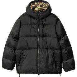 Męska kurtka Carhartt Carhartt Toronto Jacket I033920-2F4. Czarne kurtki Carhartt, l, bez wzorów, z materiału, z kapturem. Za 874.68 zł.