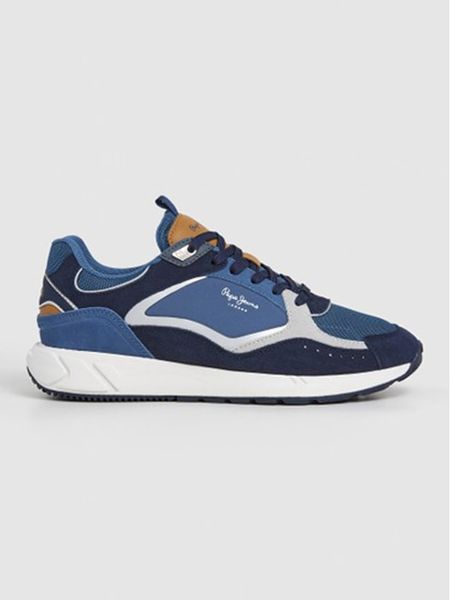 Pepe Jeans FOOTWEAR Sneakersy "Marlon Road" w kolorze niebiesko-granatowym rozmiar: 44. Niebieskie buty sportowe casual Pepe Jeans FOOTWEAR, bez wzorów, z jeansu, bez zapięcia. Za 192.33 zł.