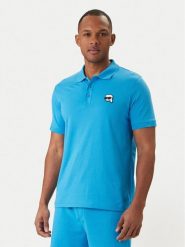 KARL LAGERFELD Polo 745710 562224 Niebieski Regular Fit. Niebieskie koszulki polo KARL LAGERFELD, m, bez wzorów, z bawełny, bez kołnierzyka, bez ramiączek. Za 459.99 zł.