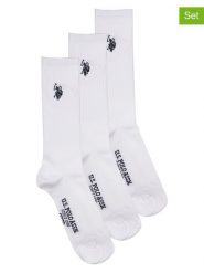 U.S. Polo Assn. Skarpety (3 pary) w kolorze białym rozmiar: 39-42. Białe skarpety U.S. Polo Assn., bez wzorów. Za 52.79 zł.
