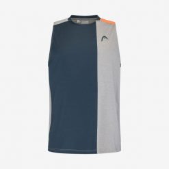 Koszulka bez rękawów męska TANK TOP PADEL. Szare bezrękawniki Head, l, bez wzorów, bez kołnierzyka, bez ramiączek. W wyprzedaży za 161.00 zł.
