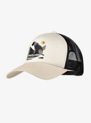 Czapka z daszkiem Buff Trucker Cap - mook cream. Brązowe czapki z daszkiem Buff, bez wzorów, z bawełny. Za 109.99 zł.
