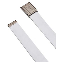 Pas Under Armour Drive Stretch Webbing. Białe paski Under Armour, bez wzorów, sportowe. Za 168.50 zł.