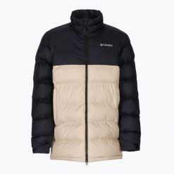 Kurtka puchowa męska Columbia Pike Lake Mid. Brązowe kurtki Columbia, l, bez wzorów, z puchu, bez kaptura. Za 309.99 zł.