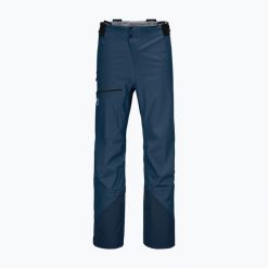 Spodnie skiturowe męskie ORTOVOX 3L Ortler. Niebieskie spodnie narciarskie i snowboardowe ORTOVOX, l, bez wzorów, narciarskie. Za 1,679.00 zł.