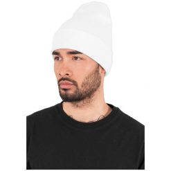 Czapka Flexfit heavyweight long. Białe czapki zimowe FLEXFIT, bez wzorów. W wyprzedaży za 35.00 zł.