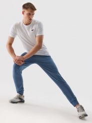 4F Spodnie treningowe szybkoschnące męskie - granatowe 3XL. Niebieskie spodnie treningowe długie 4F, m, bez wzorów, z dzianiny. W wyprzedaży za 89.99 zł.
