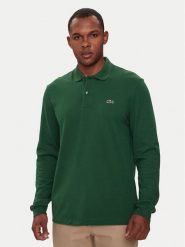 Lacoste Polo L1312 Zielony Classic Fit. Zielone koszulki polo LACOSTE, l, bez wzorów, z bawełny, bez kołnierzyka, bez ramiączek. Za 309.99 zł.