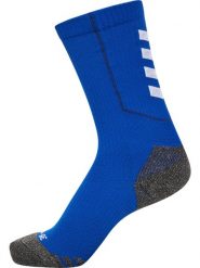 Hummel niskie skarpety treningowe z poliestru z recyklingu – TRUE BLUE/WHITE. Niebieskie skarpety Hummel, bez wzorów, z bawełny. Za 79.63 zł.