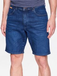 Wrangler Szorty jeansowe W11CJXY81 112337506 Niebieski Regular Fit. Niebieskie szorty Wrangler, m, bez wzorów, z bawełny. Za 179.99 zł.