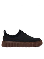 Clarks Sneakersy Torhill Lace 26183470 Czarny. Czarne buty sportowe casual Clarks, bez wzorów, z nubiku, bez zapięcia. Za 529.99 zł.