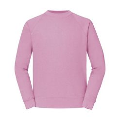 Męska Klasyczna Bluza Raglanowa. Brązowe bluzy Fruit of the Loom, m, bez wzorów, bez kaptura. Za 78.99 zł.