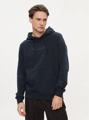 Pepe Jeans Bluza Joe Hoodie PM582573 Granatowy Regular Fit. Niebieskie bluzy Pepe Jeans, m, bez wzorów, z bawełny, bez kaptura. Za 199.99 zł.