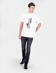 Les Hommes T-shirt "Logo" | LJT224-710P | Logo | Mężczyzna | Biały. Białe t-shirty Les Hommes, m, bez wzorów, z bawełny, bez kołnierzyka, bez ramiączek. W wyprzedaży za 249.00 zł.