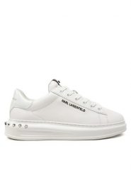 KARL LAGERFELD Sneakersy KL52574A Biały. Białe buty sportowe casual KARL LAGERFELD, bez wzorów, ze skóry, bez zapięcia. Za 989.99 zł.