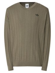 Adidas Sweter KR9767 Beżowy Loose Fit. Brązowe swetry rozpinane Adidas, l, bez wzorów, z bawełny, bez kołnierzyka, bez ramiączek. Za 399.99 zł.