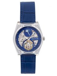 Heritor Zegarek automatyczny "Daxton" w kolorze srebrno-niebieskim rozmiar: onesize. Niebieskie, analogowe zegarki Heritor, ze stali. Za 543.99 zł.