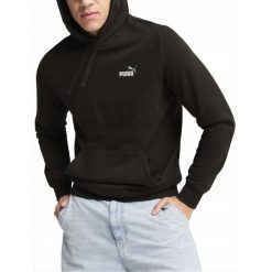 Bluza na co dzień Męska Puma Z Kapturem Kangurka Sportowa. Czarne bluzy z kapturem Puma, m, bez wzorów, z kapturem. Za 229.00 zł.